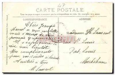 Nérac - La Garenne — Fontaine de Saint-Jean e Gruta de Fleurette — Loré, Edit., Nérac — Verso