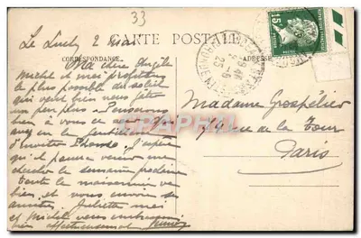 Bordeaux — Panorama de la Rada — Edición «Aux Dames de France» — Reverso