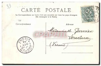 Bordeaux — Most kamienno, Widok ogólny — wydawca L. Béguin, nr 77 — Rewers