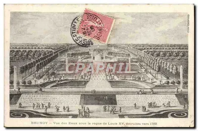 Brunoy — Vista das Águas sob o reinado de Luís XV, destruídas em torno de 1768 — Chopard