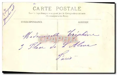 Versailles — O Castelo e a Grade de Honra — LL. n°324 — Verso