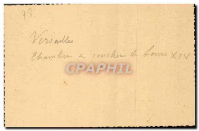 Camera da letto di Luigi XIV — Versailles — AP — Verso