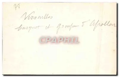 Versailles — Jardin d'Apollon — éditeur non visible — Verso