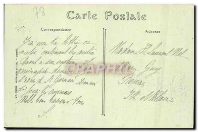 Castelo de Saint-Germain (século XVI) — Facha norte. ND. Fot. — Verso