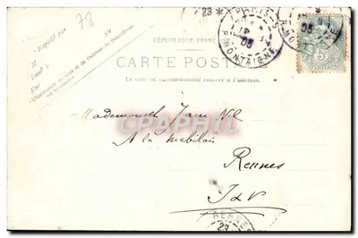 O Castelo, obra-prima de Mansart — Maisons-Lafitte — Edição P.M. fot. No 759 — Verso
