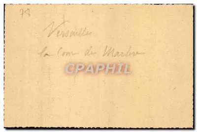 El Castillo de Versalles — Cour d'honneur — Editor A. P. (Marbais) — Reverso