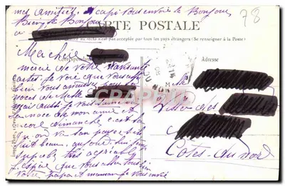 St-Germain-en-Laye — O Parterre — « O Amor e a Loucura » de Darbefeulle — editor « Abeille » — Verso