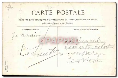 Saint-Germain-en-Laye — O Castelo — editor AQUA-THOTO L.V. & Cie — Verso