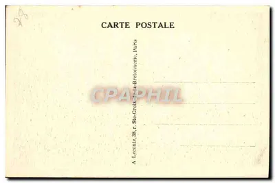 Versalles — El Parque — El Estanque del Carro de Apolo — editor A. Leconte, París — Reverso