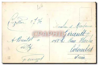 Rocamadour — Estrada de Canons, a Cidade e o Hôpitalet — Fototipo Labouche Frères Toulouse — Verso