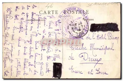 Figeac — Rue Orthabadial e Hôtel de la Monnaie — Fotografia de Paita, St-Céré, n°418 — Verso