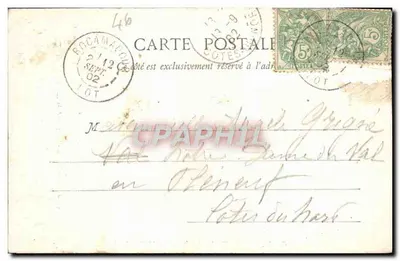 Rocamadour — Widok z domu Marii — Sklep Pielgrzymki, N. 9, wyd. Lahonce fr. w Tuluzie — Rewers
