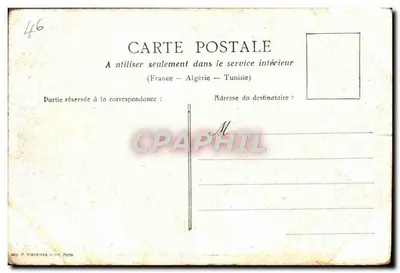 Cahors — A Barbacane e a Torre do Pendurado — editor P. Schseider & Cie, Paris — Verso