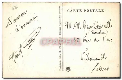 Gouffre de PADIRAC (Lot) — Częściowy widok Sali Wielkiego Dachu — Fototypia Hélio M. FRANCOIS, Limoges — Rewers