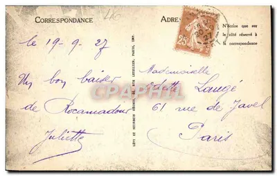 Rocamadour — Widok z Domu Marii — LL — Rewers