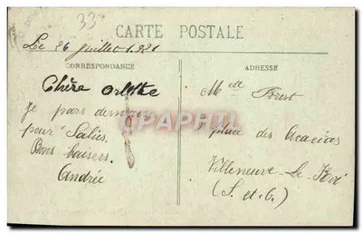 Pessac (Gironde) — Castelo Componac — Fotot. Marcel Deiboy, Bordeaux — Verso