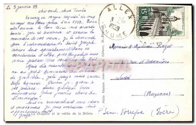 Escola Apostólica dos Pequenos Clerigos de São José — ALLEX (Drôme) — Verso