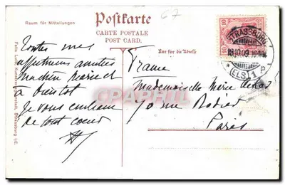 Strasbourg i/E — Bei den Gewerbslauben — n° 9917 — Rewers