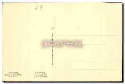 Strasburg — Widok z mostów zamkowych — Kunstverlag E. Hartmann, Strasbourg I. E. — Rewers