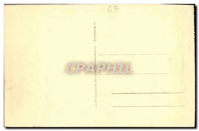 Strasbourg - Widok w kierunku Uniwersytetu z Pałacu Rzeka — seria 298 — wydawca C.° Anciennes des Arts Décoratifs — Rewers