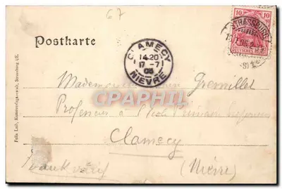 Strasburg — widok katedry — Felix Luth, Strasburg — Rewers