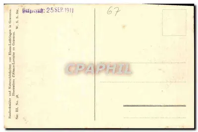 Hohkönigssburg — Alsácia — Editor W. S. S. Str. (Gravuras em Lorena) — Verso