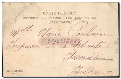 Stara pocztówka Fantazja Kobiety Samochód Pies — Rewers