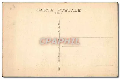 Pic des Trois Filles, cerca del Sancy — L'Auvergne — J. Gouttefanges, editor Puy-de-Dôme, n° 1440 — Reverso