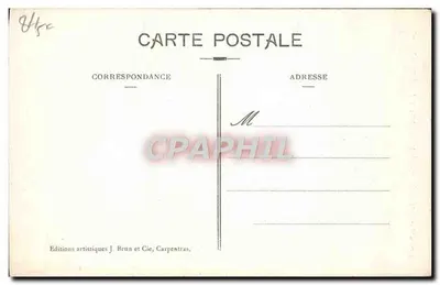 Fontanna Vaucluse (Vaucluse) — Jezioro (2. widok) — Wydawnictwo artystyczne J. Brun i Cie, Carpentras — Rewers