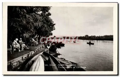 Vichy — Margens do Allier — Embarcadouro de canoagem — G. d'O. Goutte