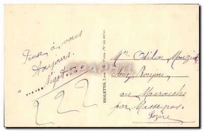 Soldado y mujer al cañón — Mil Besos y Mil Tiernas — JMT PARIS n°162 — Reverso
