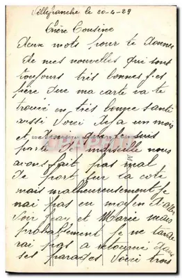 Villefranche-sur-Mer — Vista general — RM, n° 1031 — Reverso