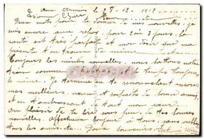 सैनिक यूनिफॉर्म में - विशेष अवसर कार्ड 1911/4 - फुरिया — पीछे