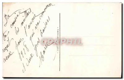 Casal em traje de festa — Boa Ano 1913 — DIX 1013 — Verso