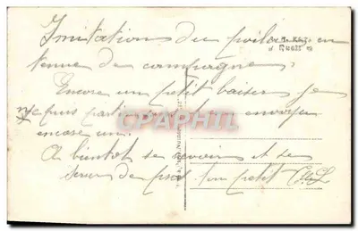 Soldado francês em uniforme — imitação da campanha — editor J.K. n° 9599/2 — Verso