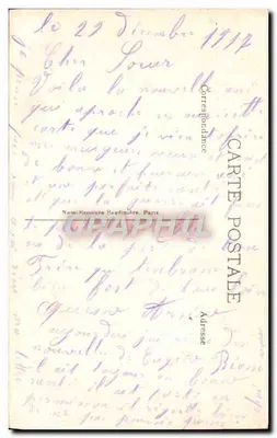 Bloemen in een karretje — 'La Pernée' 564 — uitgever La Pernée — Achterkant
