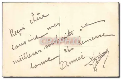 Wesołych Świąt — zimowy krajobraz z różami — DIX PARIS 2081/1 — Rewers