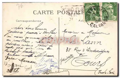 Honfleur — Starsza Katedra Świętego Etienne (obecnie Muzeum) — Witrażownia i Kawiarnia Restauracyjna Viuda — Rewers