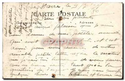 Le Havre — Der Casino, von der Place aus gesehen — G. F., Le Havre — Rückseite