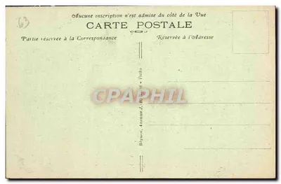 O Castelo de MUROLS — O Claustro e a Sala dos Cavaleiros — A Auvergne Pittoresque — Editor Idéal, n° 3412 — Verso