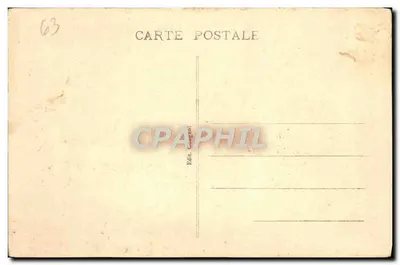 La Bourboule — Katedra (strona absydy) i bulwar G. Clemenceau — wydawca Nisal — Rewers