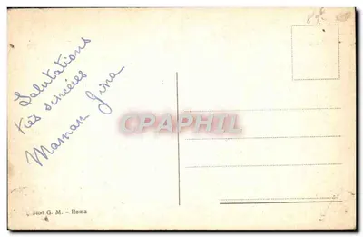 Rzym - Piramida Caja Cestius — wydawca G.M. n° 3406 — Rewers