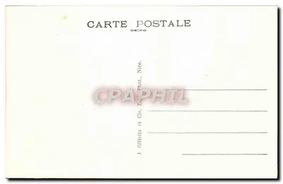 NICE widziana między palmami — seria 186 — J. Gilletta et Cie, Nice — Rewers