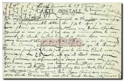 Żołnierz i kobieta przy brzegu jeziora — romantyczna scena — wydawca B.L.D. — Rewers