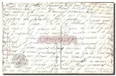 Rodzina w intymnej scenie — patriotyczna scena z karozinami — wydawca PATRIOTIC, nr 1013 — Rewers