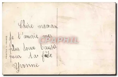 Joven con ramo de rosas — editor no visible — número de serie no visible — Reverso