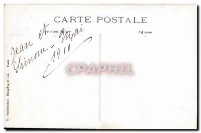 Twee kinderen — fotostudio — R. Guilleninnot, Hoopflug en Cie, Parijs — Achterkant
