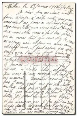 सैनिक और एक महिला जो एक पत्र पढ़ रही है — नोवेल्टा, संख्या 877 — पीछे