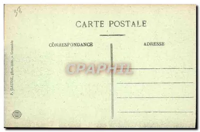 Vizille - Parque do Castelo Lesdiguières — Dauphiné, editor P. GAUDE, n° 232 — Verso