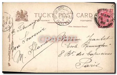 Londres - Embankment de Victoria — editor Tuck & Sons, n° 362 — Verso